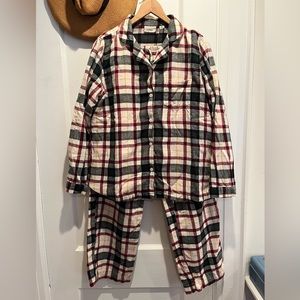 L.L. Bean Women's Small Scotch Plaid Flannel Pajamas